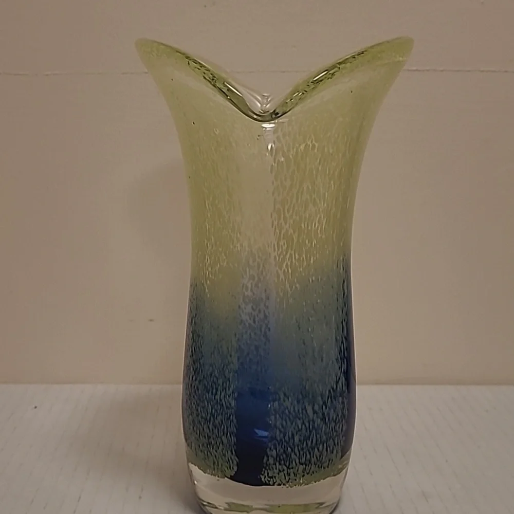 Murano Style Art Glass Vase
